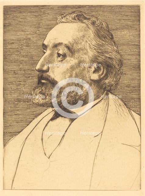 Leon Gambetta, 2nd plate. Creator: Alphonse Legros.