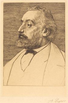 Leon Gambetta, 2nd plate. Creator: Alphonse Legros