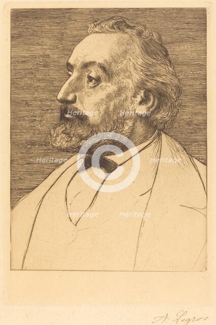 Leon Gambetta, 2nd plate. Creator: Alphonse Legros.