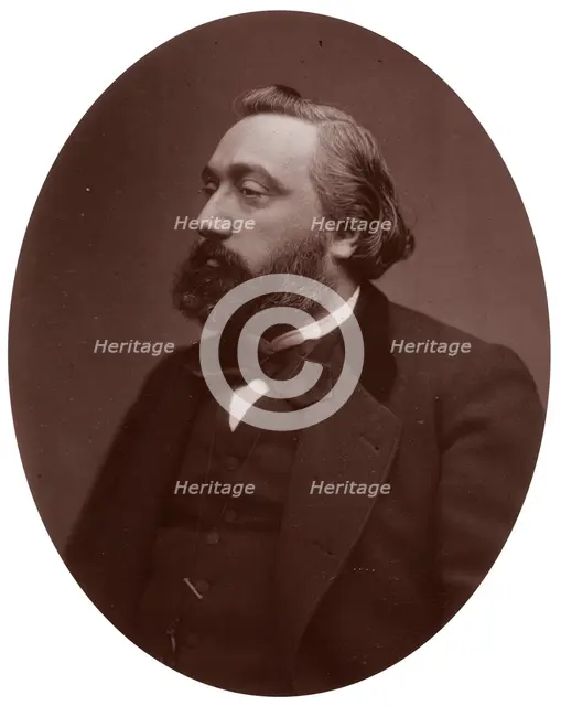 Leon Gambetta, French statesman, 1882. Creator: Lock & Whitfield.