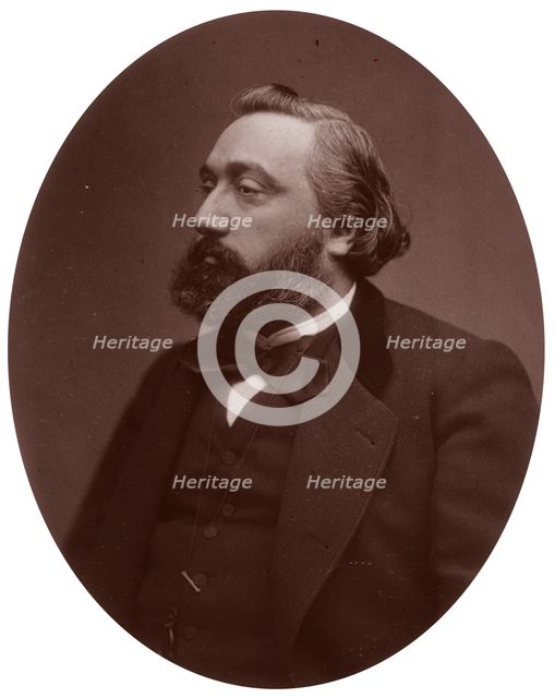 Leon Gambetta, French statesman, 1882. Creator: Lock & Whitfield.
