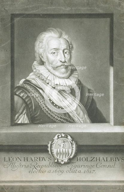Leon Hardus Holzhalbius, c1756. Creator: Sebastian Walch.