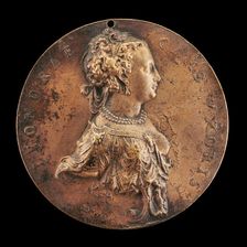 Leonora, Wife of Giovanni Battista Cambi, called Bombarda, the Medallist, late 16th century. Creator: Giovanni Battista Cambio