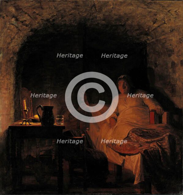 Leonora Christina in prison, 1875.