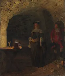 Leonora Christina is led by Captain Ahlefeldt into Blatarn, 1893. Creator: Kristian Zahrtmann