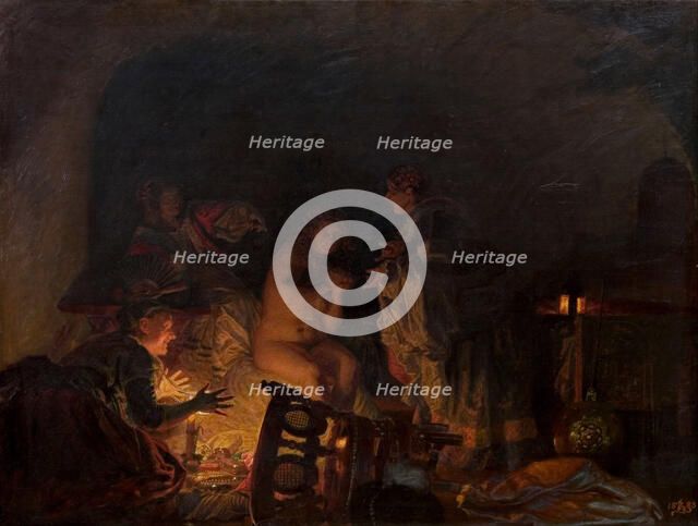 Leonora Christina Stripped and Seached by Servants of Queen Sofie Amalie, 1888. Creator: Zahrtmann, Kristian (1843-1917).