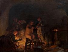 Leonora Christina Stripped and Seached by Servants of Queen Sofie Amalie, 1888. Creator: Zahrtmann, Kristian (1843-1917)