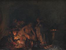 Leonora Christina Stripped and Searched in Prison, 1885. Creator: Zahrtmann, Kristian (1843-1917)