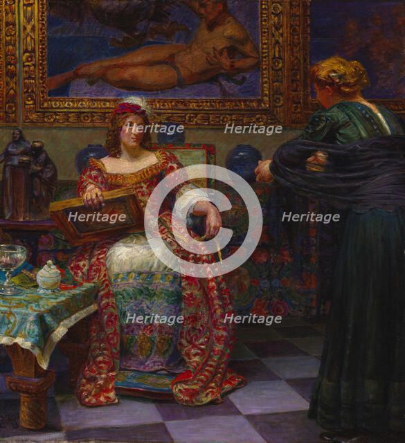 Leonora Kristina and Dina Vijnhofvers, 1910. Creator: Kristian Zahrtmann.