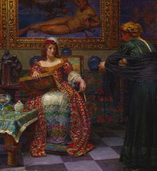 Leonora Kristina and Dina Vijnhofvers, 1910. Creator: Kristian Zahrtmann