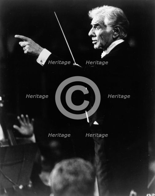 Leonard Bernstein (1918-1990), American composer, 1990. Creator: Unknown.