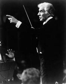Leonard Bernstein (1918-1990), American composer, 1990. Creator: Unknown