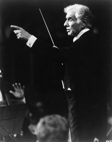 Leonard Bernstein (1918-1990), American composer, 1990