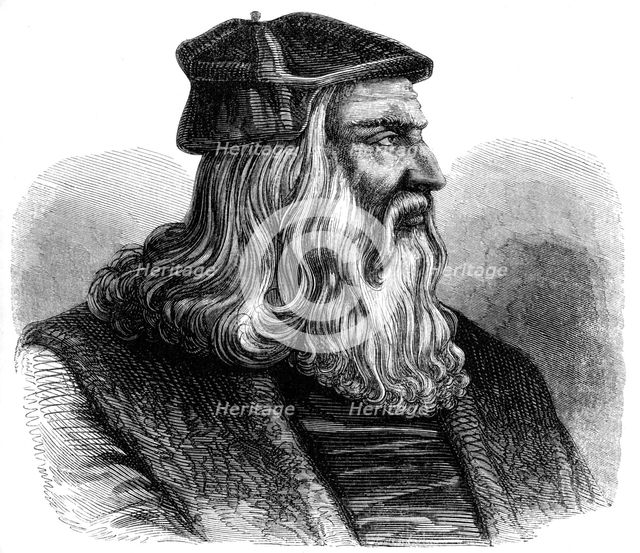 Leonardo da Vinci (1452-1519), 16th century (1849). Artist: Unknown