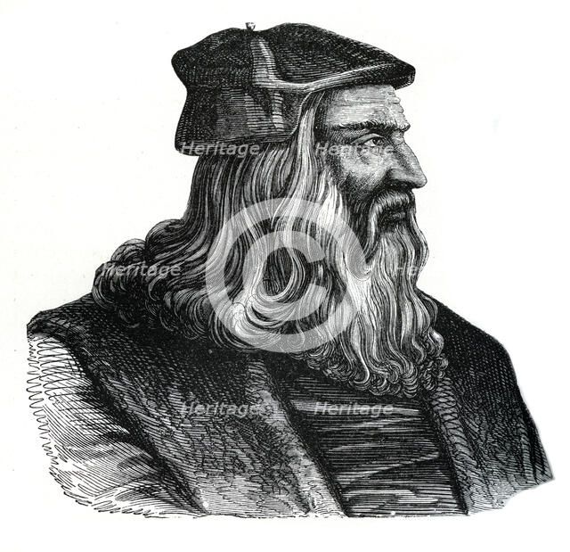 Leonardo da Vinci, 16th century, (1870). Artist: Unknown