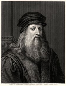 Leonardo da Vinci 19th century. Artist: James Posselwhite