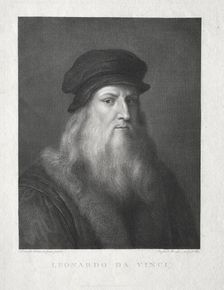 Leonardo da Vinci. Creator: Raffaello Morghen (Italian, 1761-1833)