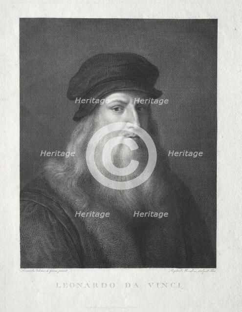 Leonardo da Vinci. Creator: Raffaello Morghen (Italian, 1761-1833).