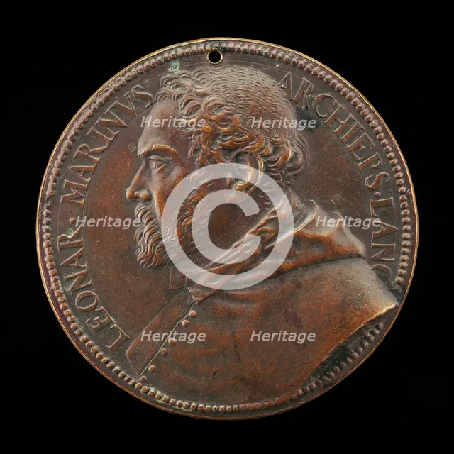 Leonardo de' Marini, died 1572, Archbishop of Lanciano [obverse], 1562-1566. Creator: Pietro Paolo Galeotti.