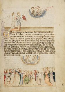 Leone Otasso and His Wife Presenting Their Sick Son to Saints Aimo and Vermondo..., about 1400. Creator: Anovelo da Imbonate