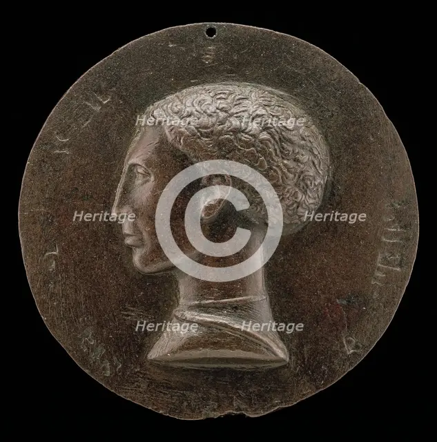 Leonello d'Este, 1407-1450, Marquess of Ferrara 1441 [obverse], c. 1441/1444. Creator: Pisanello.
