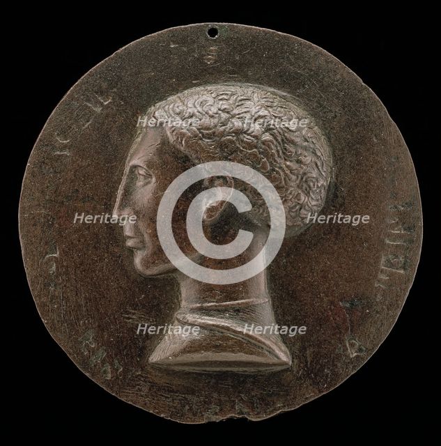 Leonello d'Este, 1407-1450, Marquess of Ferrara 1441 [obverse], c. 1441/1444. Creator: Pisanello.