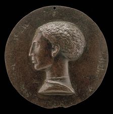 Leonello d'Este, 1407-1450, Marquess of Ferrara 1441 [obverse], c. 1441/1444. Creator: Pisanello