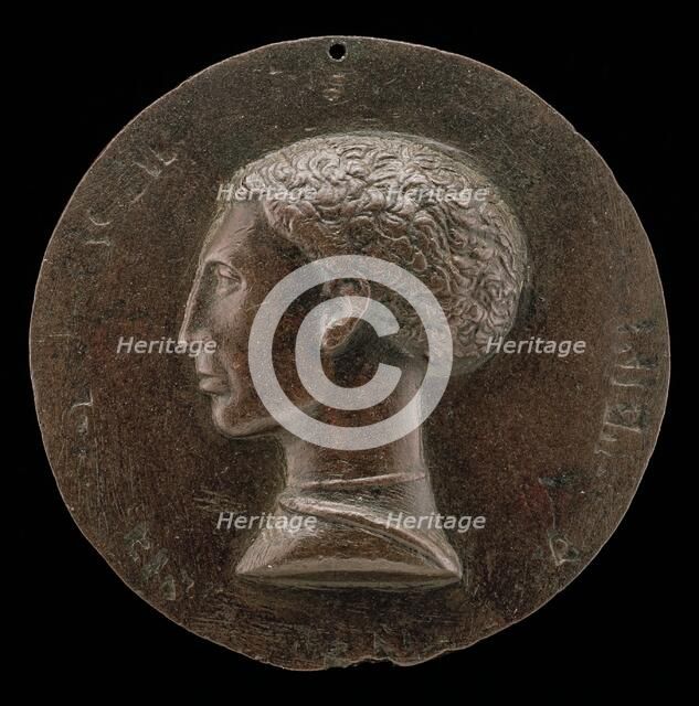 Leonello d'Este, 1407-1450, Marquess of Ferrara 1441 [obverse], c. 1441/1444. Creator: Pisanello.