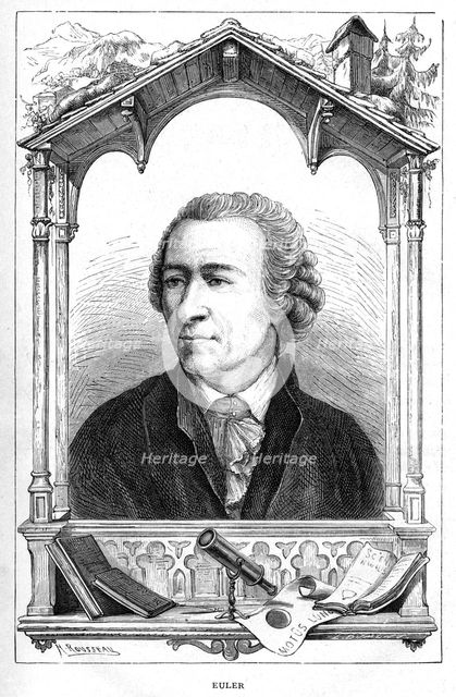 Leonhard Euler (1707-1783), Swiss mathematician, 1874. Creator: Unknown.