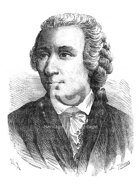 Leonhard Euler, 18th century Swiss mathematician, 1874. Artist: Unknown