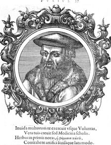 Leonhard Fuchs, German botanist and physician. Creator: Unknown