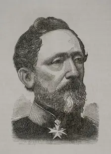Leonhard von Blumenthal (Leonhard Graf von Blumenthal) (1810-1900). Prussian Field Marshal, 1870. Creator: Unknown