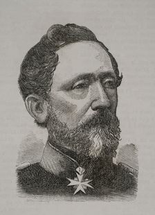 Leonhard von Blumenthal (Leonhard Graf von Blumenthal) (1810-1900). Prussian Field Marshal, 1870. Creator: Unknown