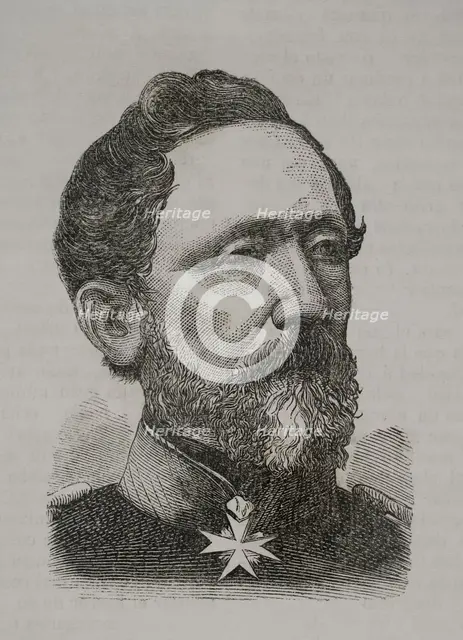 Leonhard von Blumenthal (Leonhard Graf von Blumenthal) (1810-1900). Prussian Field Marshal, 1870. Creator: Unknown.