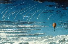 Leonid meteor shower, 1870. Creator: Unknown