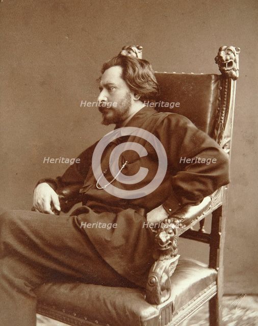 Leonid Andreyev, Russian author, early 20th century. Artist: Dmitri Spiridonovich Zdobnov