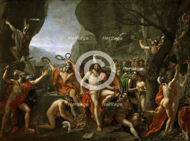 Leonidas at Thermopylae, 1814. Creator: David, Jacques Louis (1748-1825).