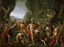 Leonidas at Thermopylae, 1814. Creator: David, Jacques Louis (1748-1825)