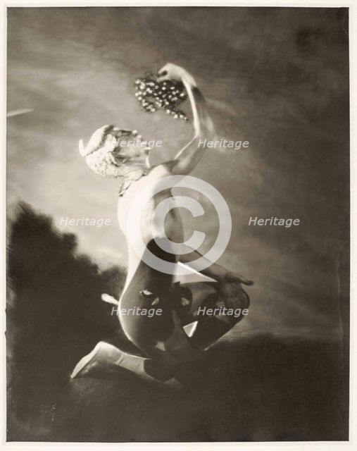 Leonide Massine in the Ballet L'après-midi d'un faune (The Afternoon of a Faun), 1916.