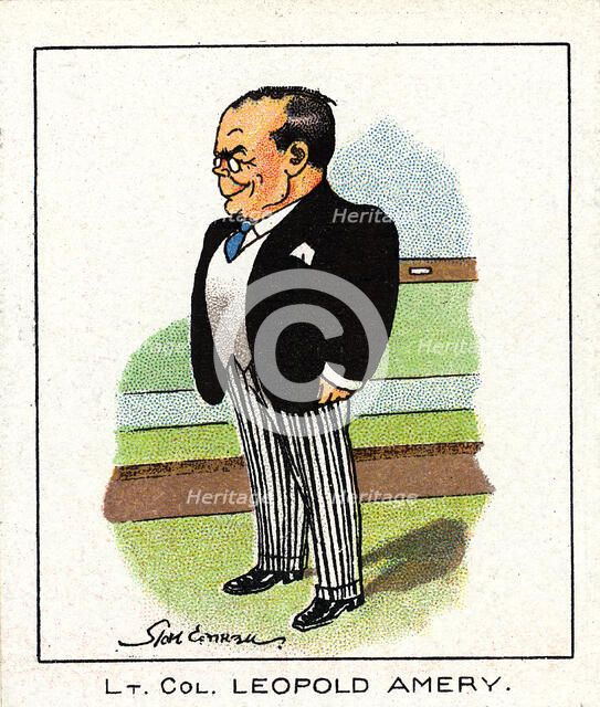 Leopold Charles Maurice Stennett Amery (1873-1955), English Conservative politician, 1929. Artist: Unknown