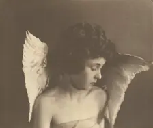Leopold Hamilton Myers as The Compassionate Cherub about 1888-1891. Creator: Eveleen WH Myers