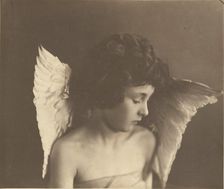 Leopold Hamilton Myers as The Compassionate Cherub about 1888-1891. Creator: Eveleen WH Myers