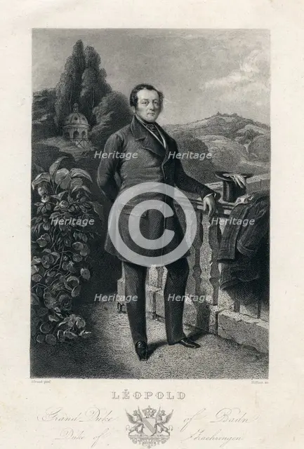 Leopold I, Grand Duke of Baden, 19th century.Artist: Raffaut