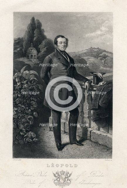 Leopold I, Grand Duke of Baden, 19th century.Artist: Raffaut