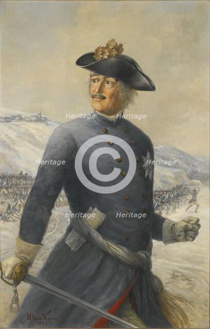 Leopold I, Prince of Anhalt-Dessau (1676-1747), Generalfeldmarschall in the Prussian Army. Artist: Korn, Max (active Early 20th cen.)