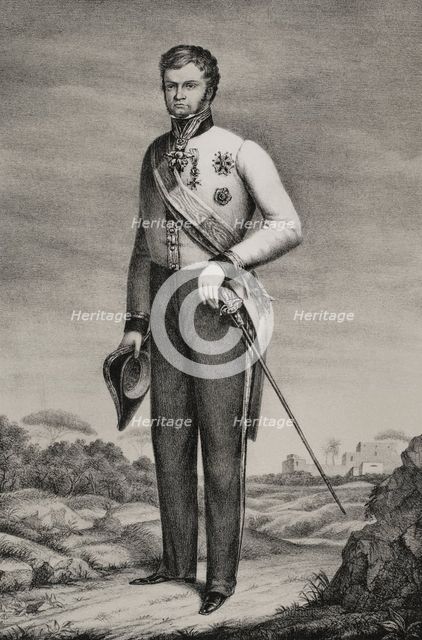Leopold II, (1797-1870), Grand Duke of Tuscany (1824-1859), 1852. Creator: Julio Donón.