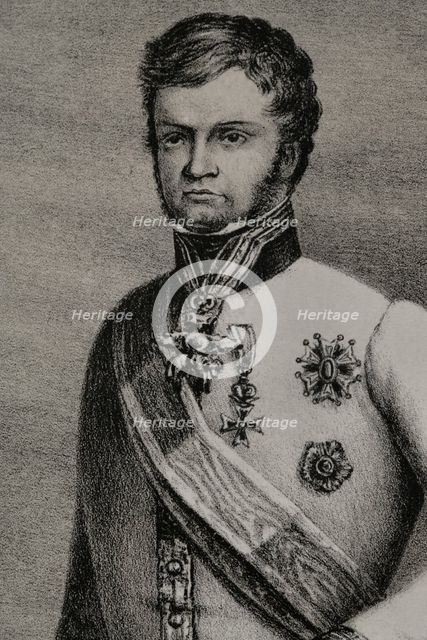 Leopold II, (1797-1870), Grand Duke of Tuscany (1824-1859), 1852. Detail. Creator: Julio Donón.