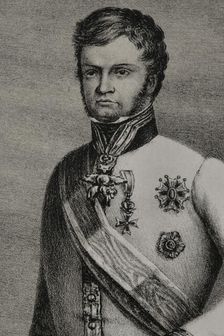 Leopold II, (1797-1870), Grand Duke of Tuscany (1824-1859), 1852. Detail. Creator: Julio Donón