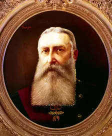 Leopold II, King of Belgium, 1865-1909 Artist: Pierre Tossyn