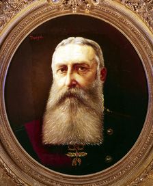 Leopold II, King of Belgium, 1865-1909 Artist: Pierre Tossyn